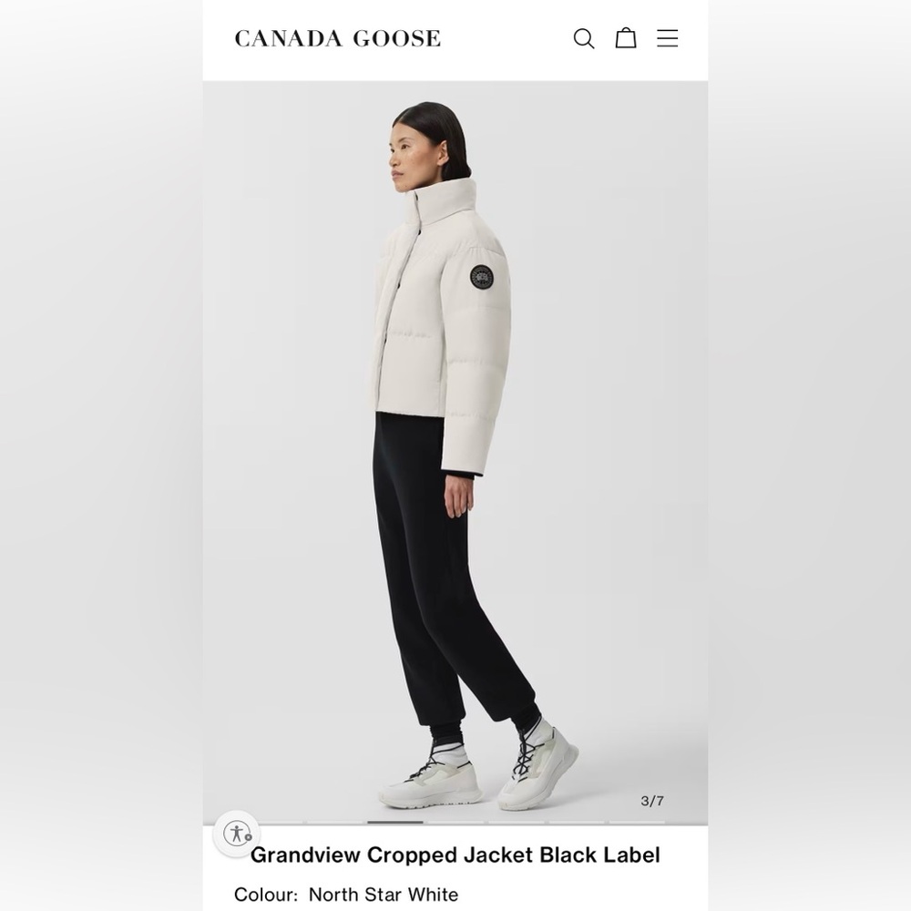SOLD New w Tags Canada Goose Grandview Cropped Jacket